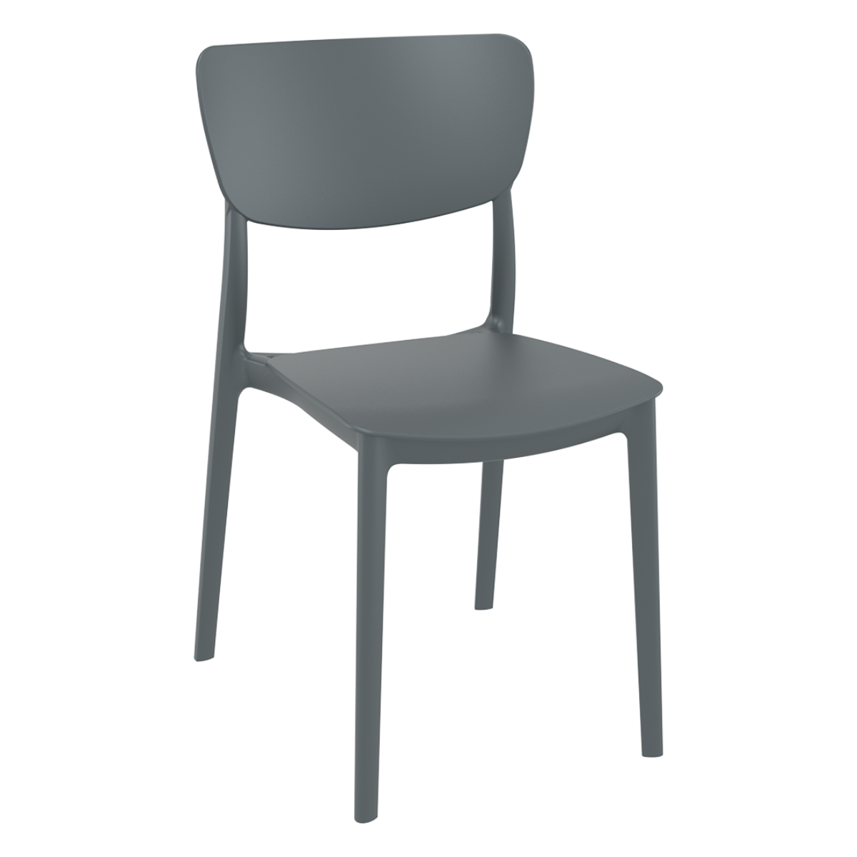 ST MONNA Szürke design Műanyag kültéri szék