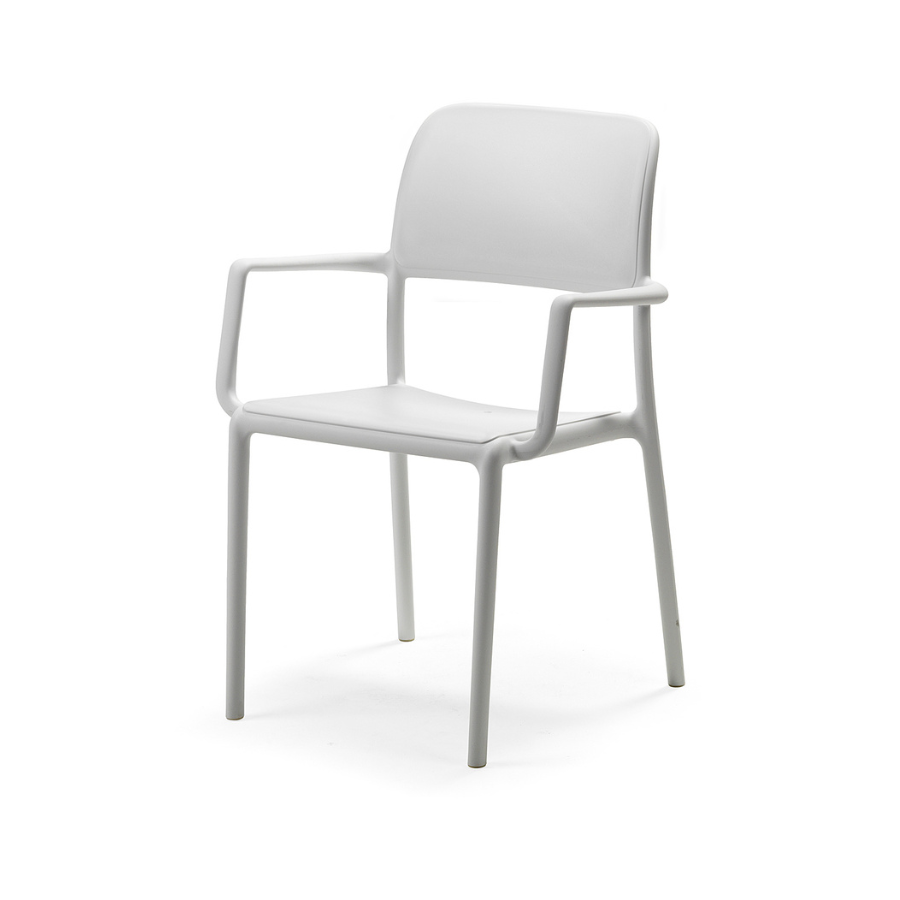 NARDI RIVA Fehér klasszikus Műanyag kültéri szék