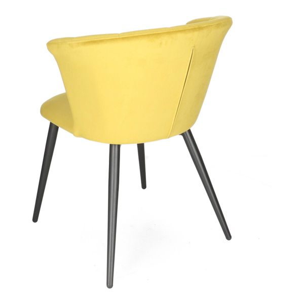 DL AMBROSIA Sárga design Kárpitos beltéri szék