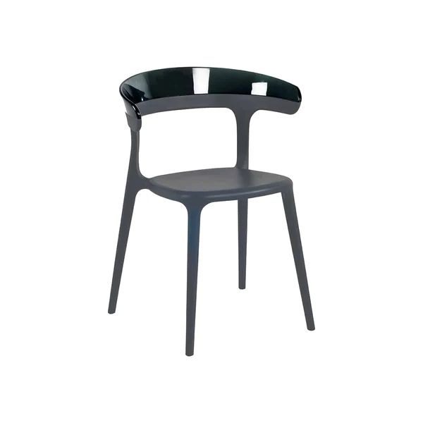 YA LUNA Fekete modern Műanyag kültéri szék