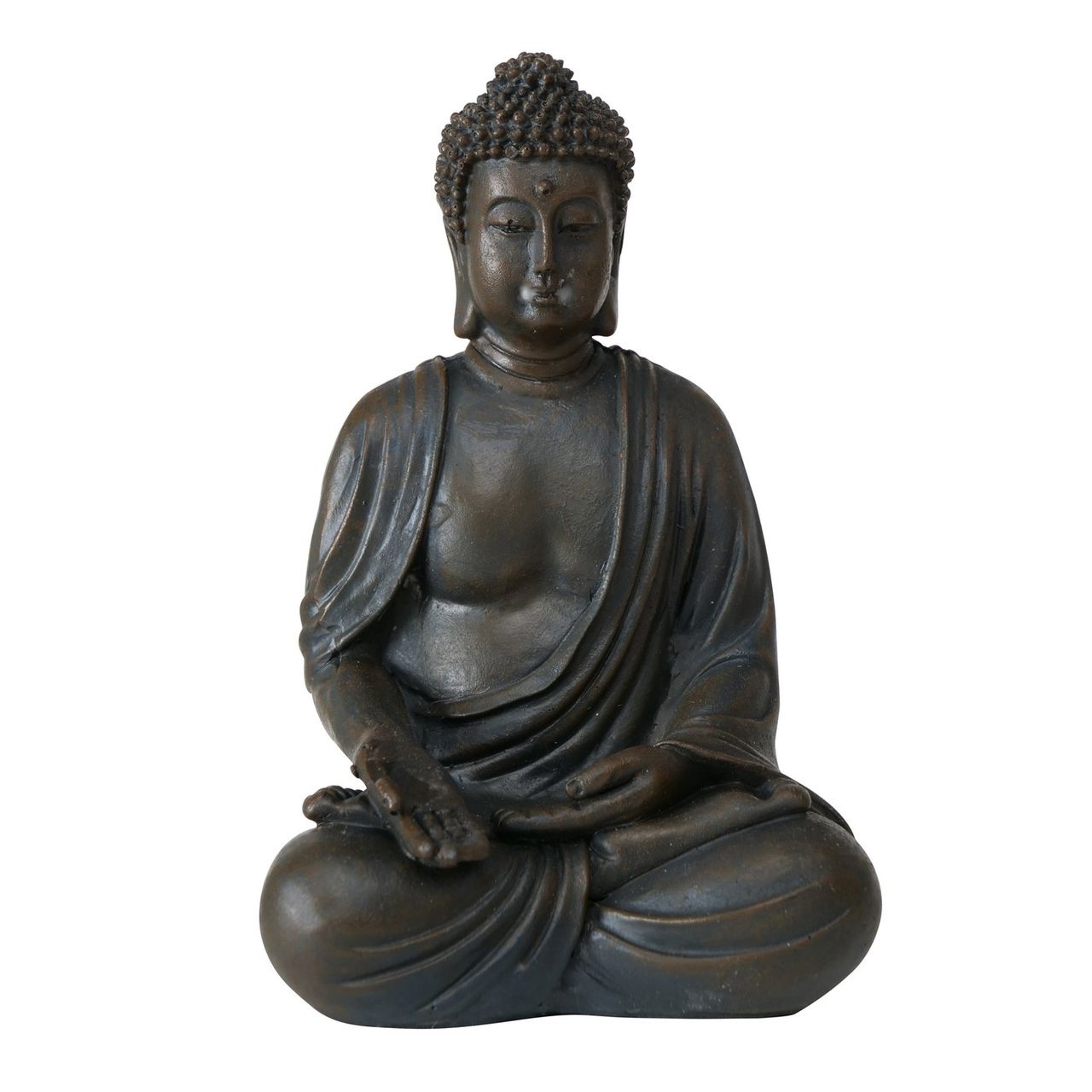 B BUDDHA  FIGURINE Fekete design Asztali dekoráció