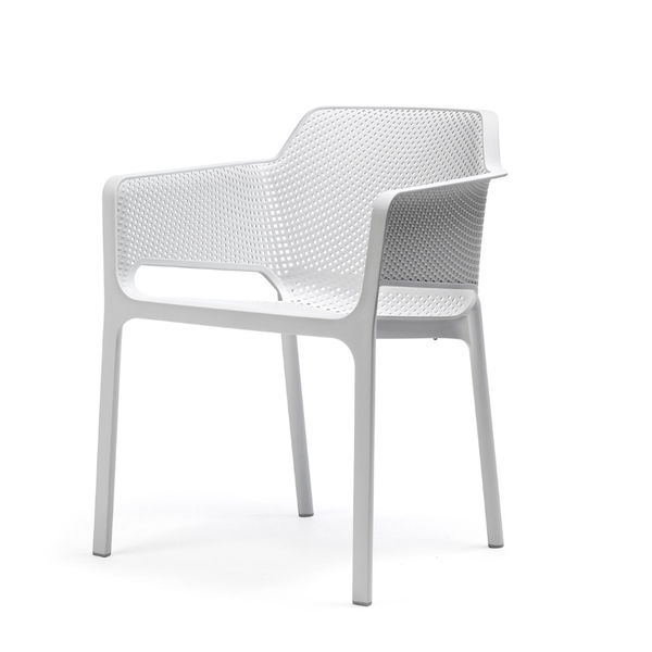 NARDI NET Fehér modern Műanyag kültéri szék