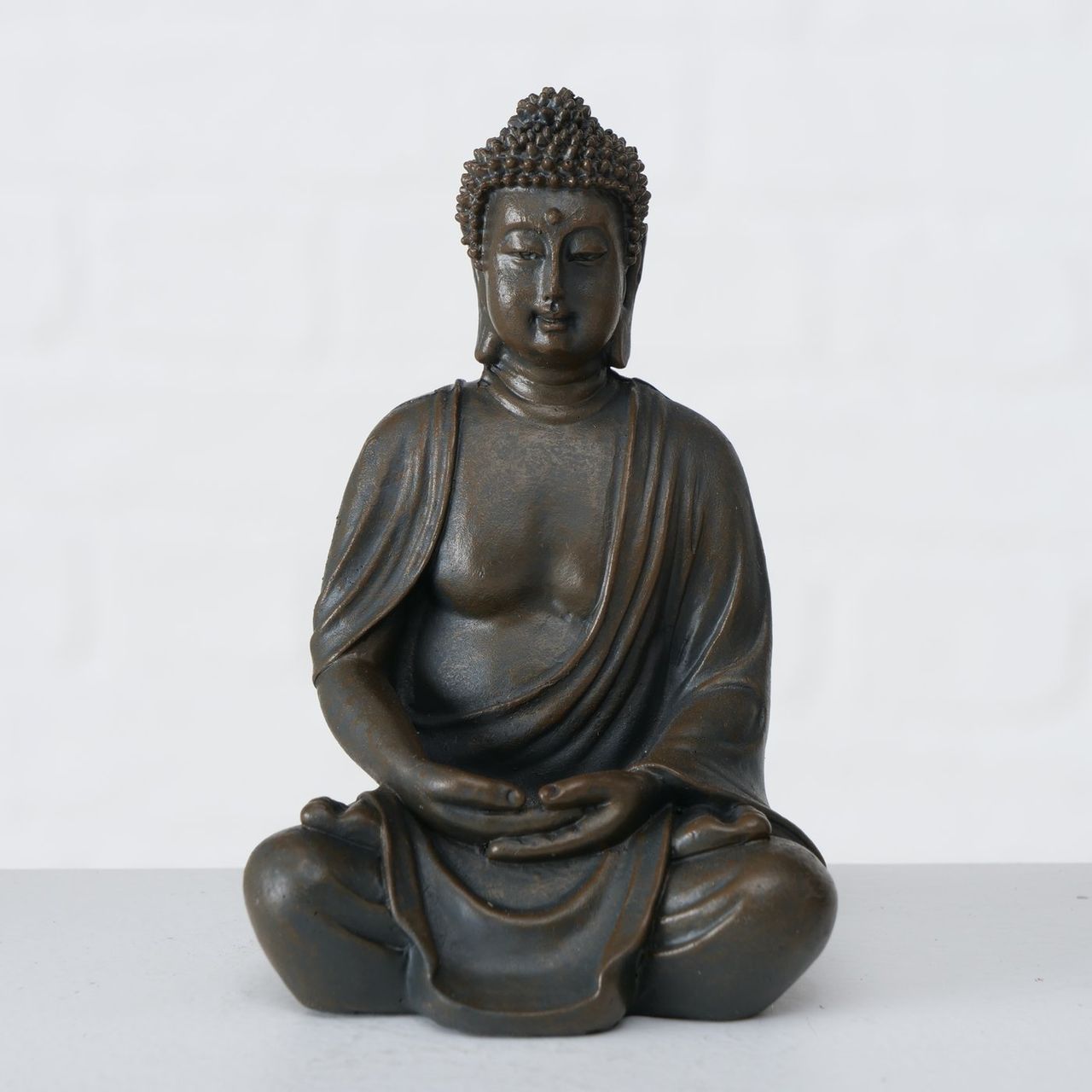 B BUDDHA FIGURINE 2 Fekete design Asztali dekoráció