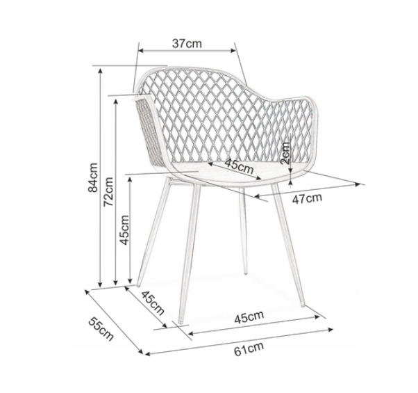 SI ZORRAL Fehér industrial Műanyag beltéri szék