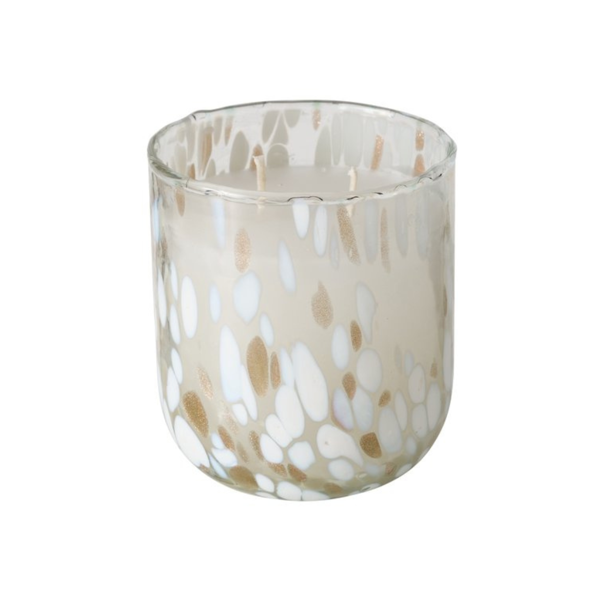 B DOROTY CANDLE POT Fehér, Arany elegáns Asztali dekoráció