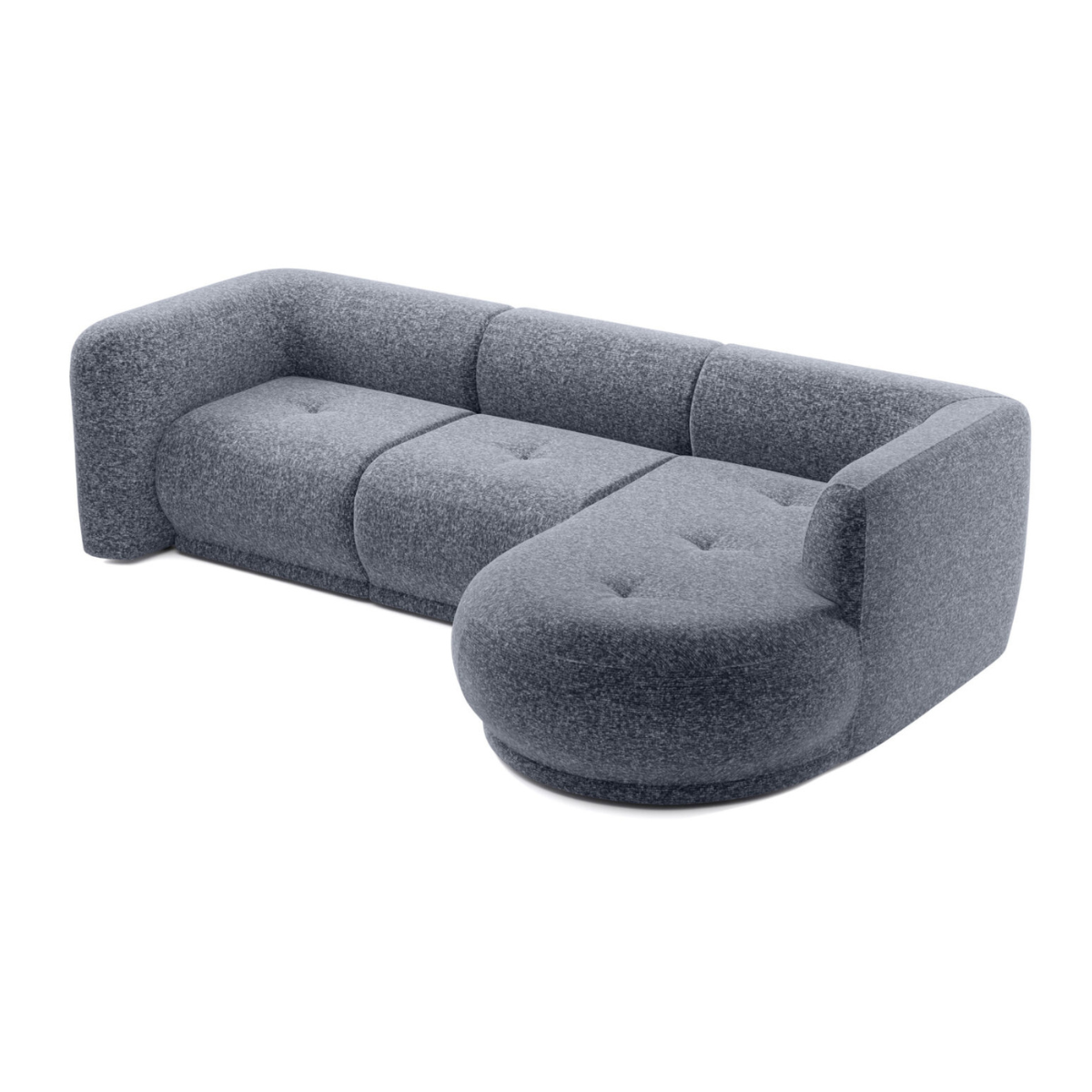 PZ BLUEBELL Szürke design Sarokgarnitúra