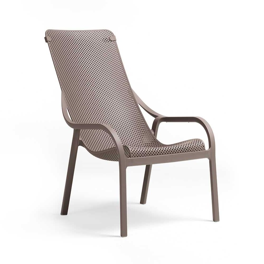 NARDI NET LOUNGE Taupe design Műanyag kültéri szék