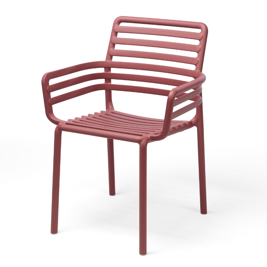 NARDI DOGA Piros design Műanyag kültéri szék