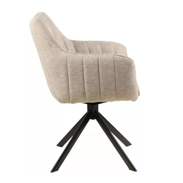 SI ZALIA Bézs design, elegáns Kárpitos beltéri szék