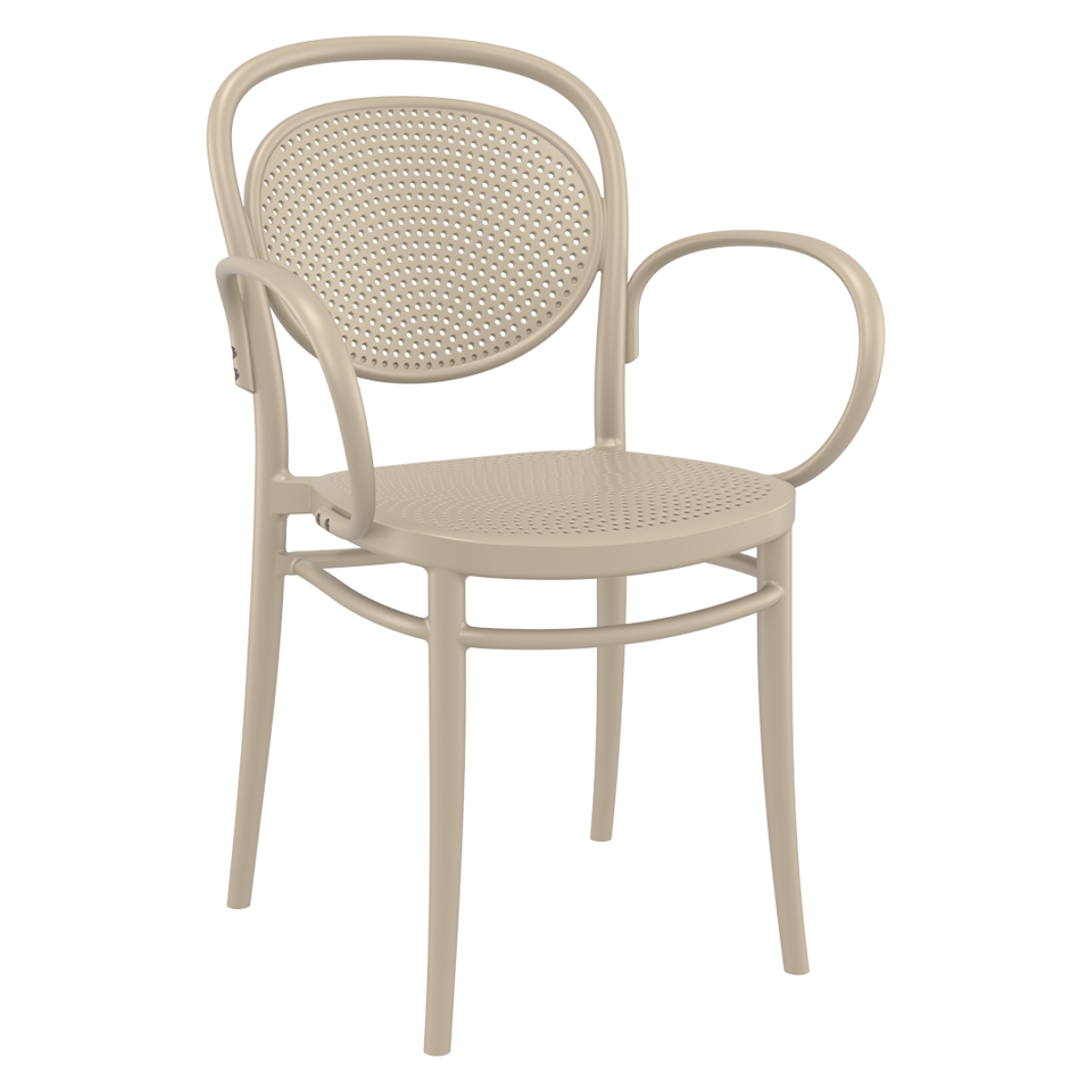 ST MARCEL XL Taupe modern Műanyag kültéri szék