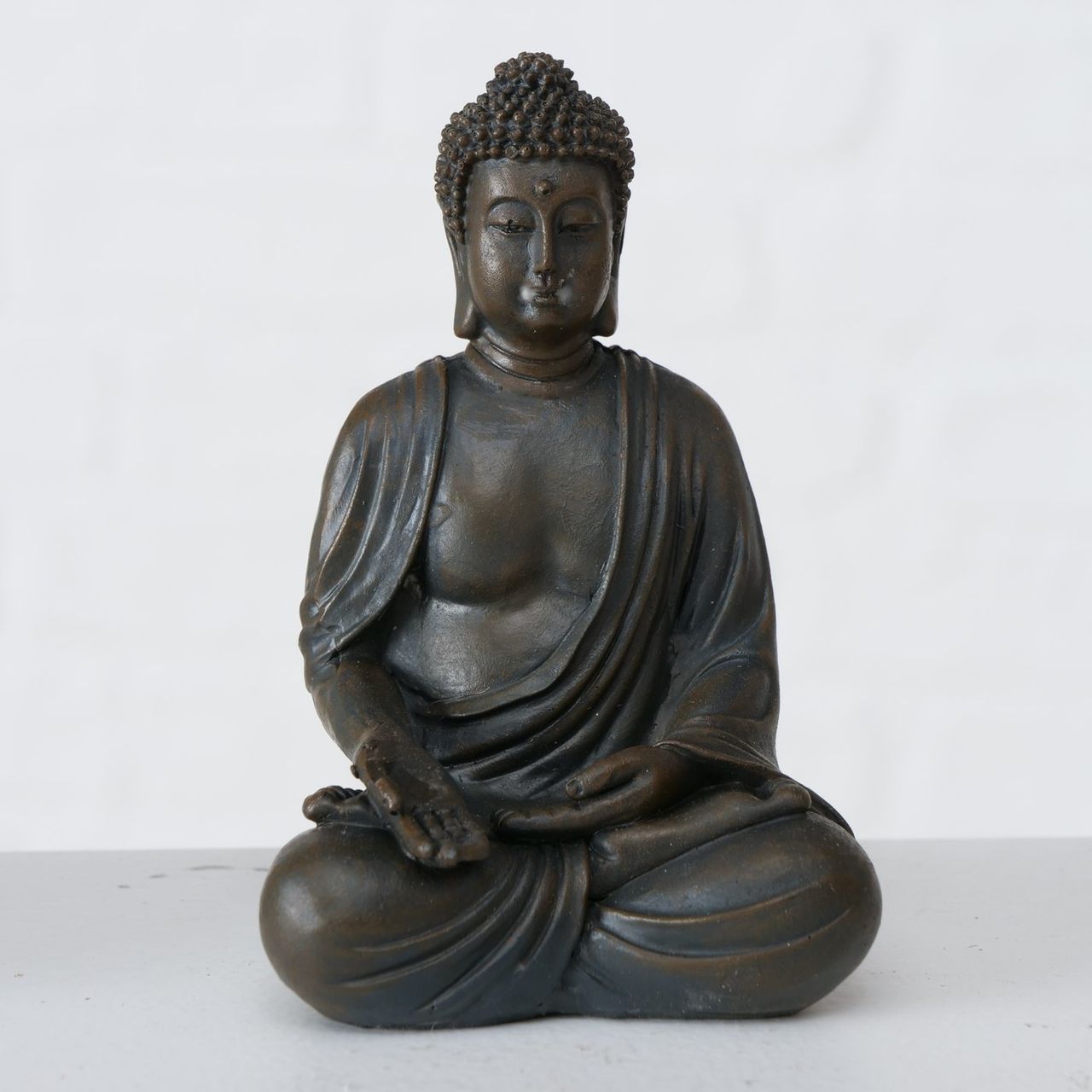 B BUDDHA  FIGURINE Fekete design Asztali dekoráció