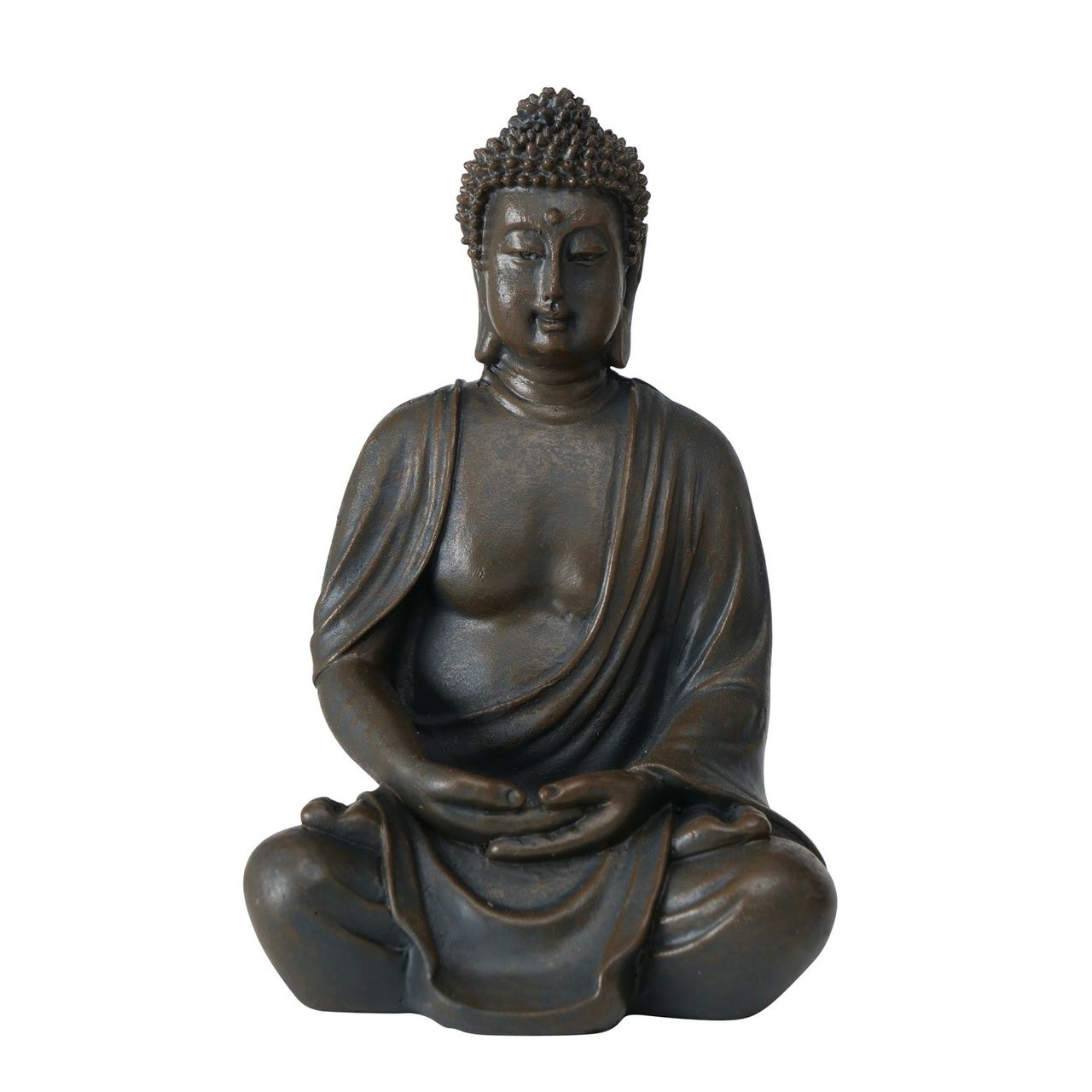 B BUDDHA FIGURINE 2 Fekete design Asztali dekoráció