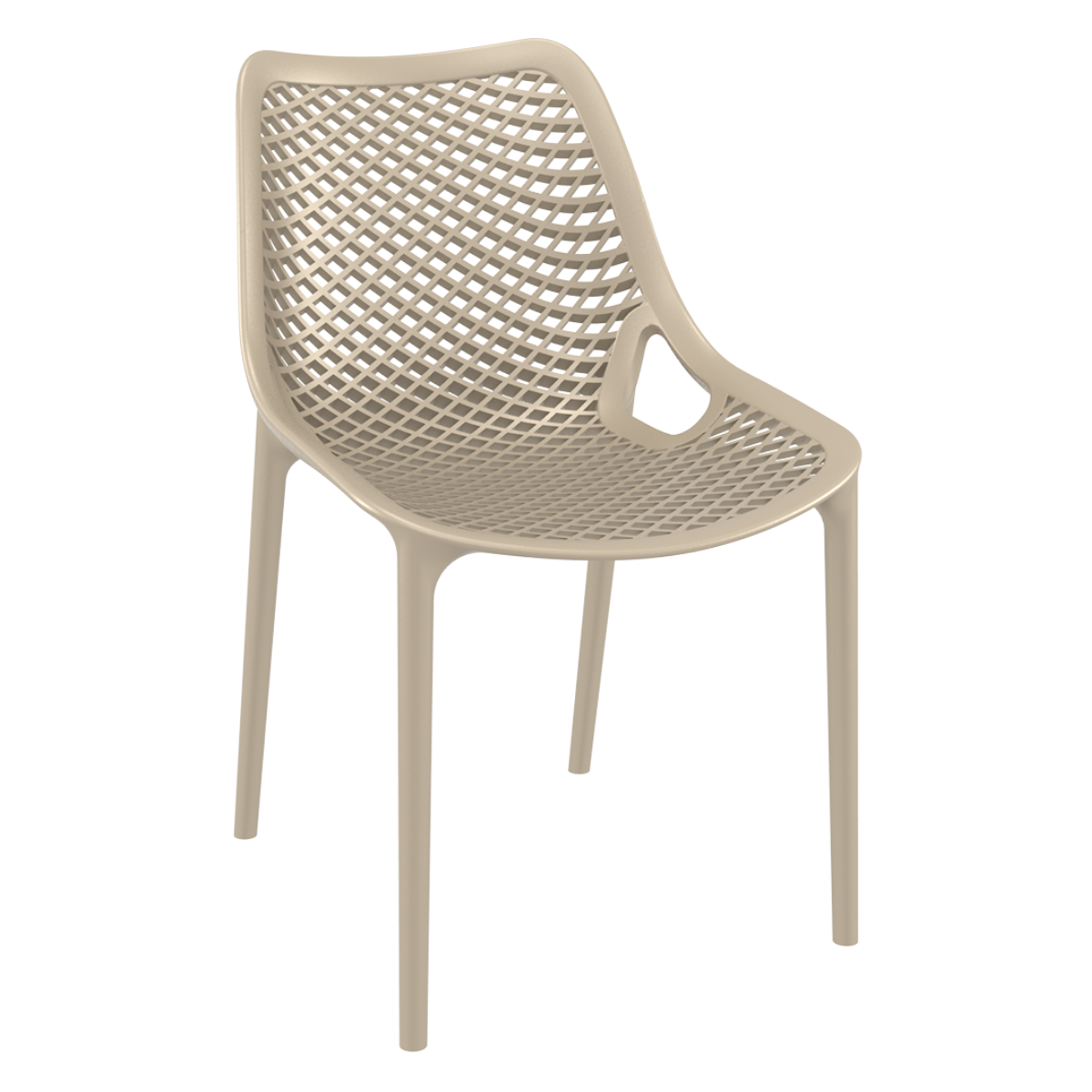 ST AIR Taupe modern Műanyag kültéri szék