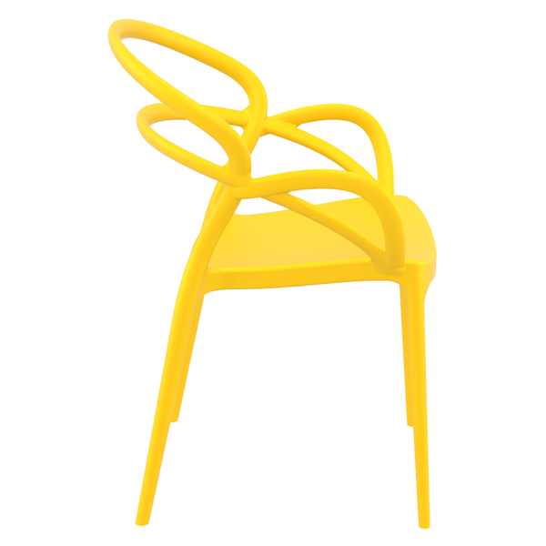 ST MILA Sárga design Műanyag kültéri szék