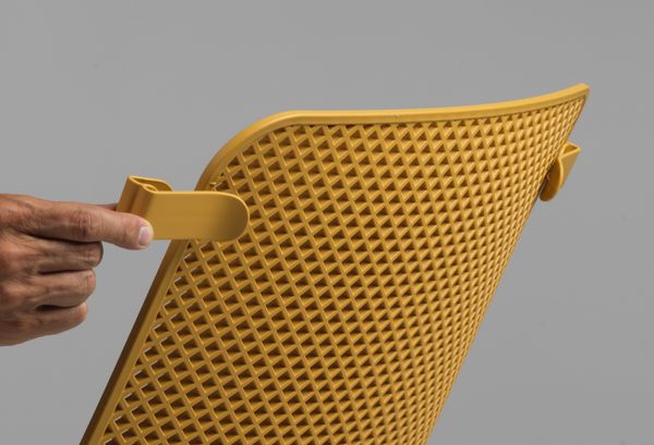NARDI NET LOUNGE Sárga design Műanyag kültéri szék