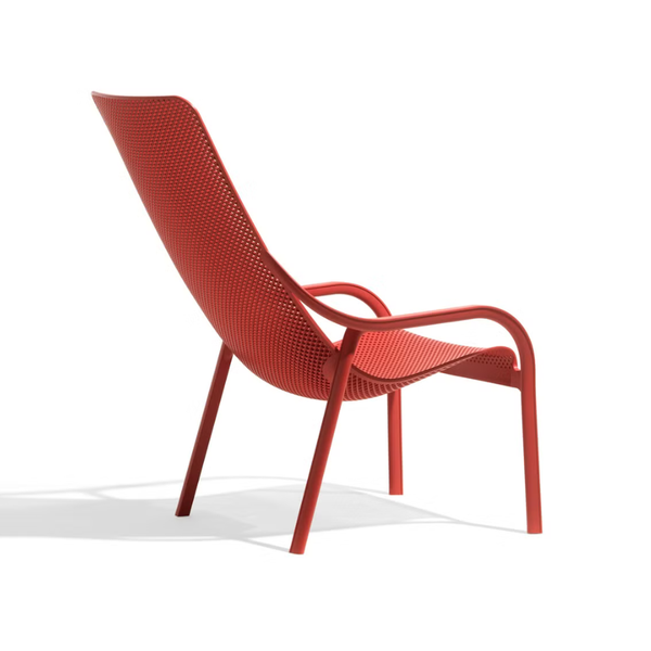 NARDI NET LOUNGE Piros design Műanyag kültéri szék