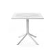 NARDI CLIP 70 Fehér minimalista Kültéri komplett asztal