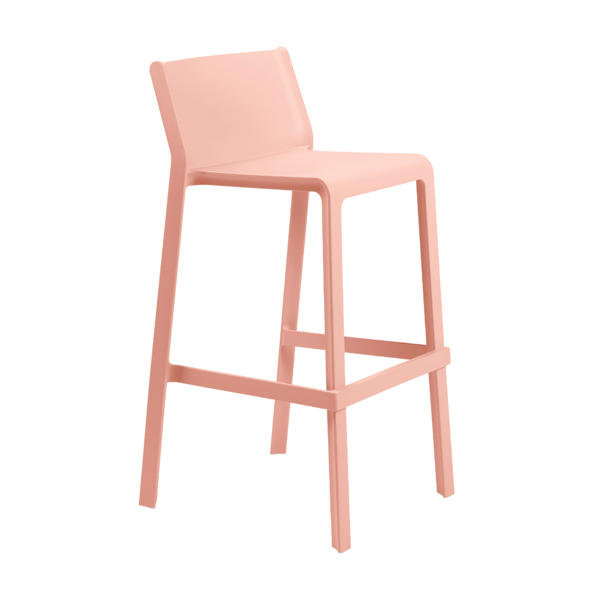 NARDI TRILL STOOL Rózsaszín design Műanyag kültéri bárszék
