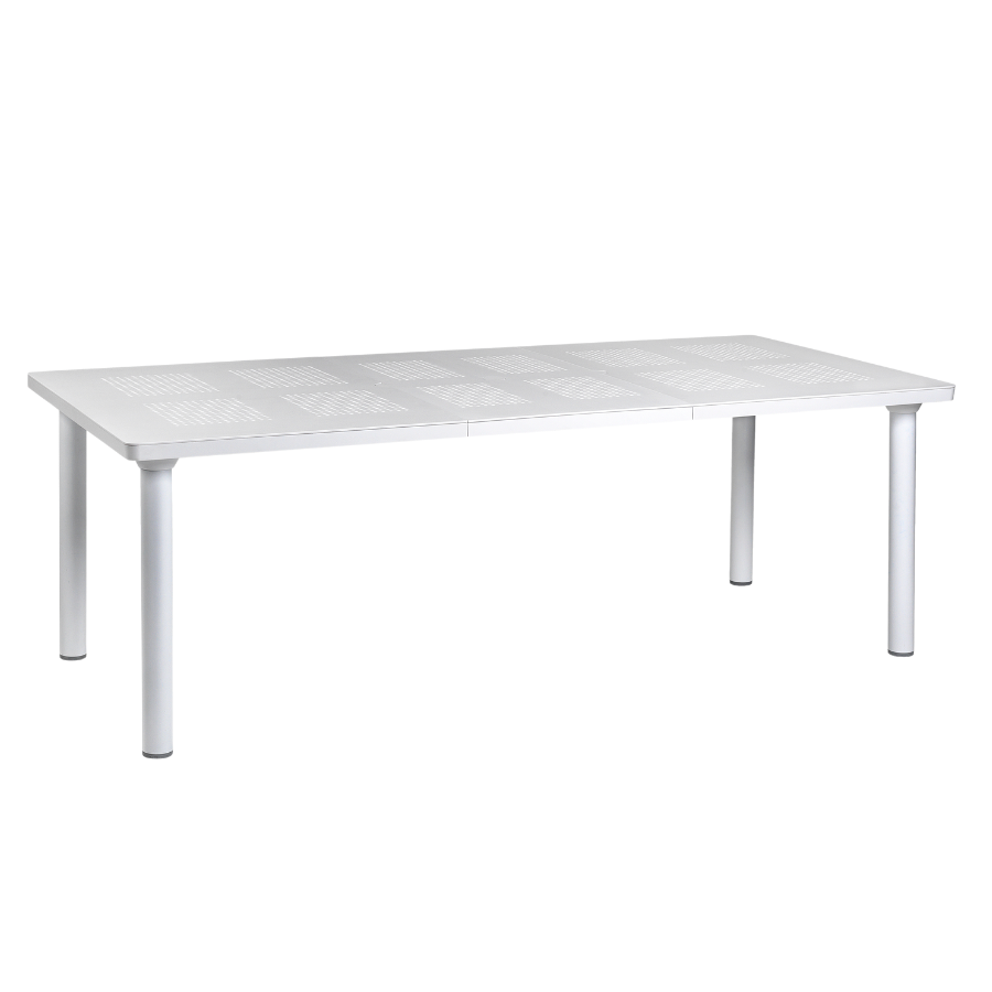 NARDI LIBECCIO 160-220 Fehér design Kültéri komplett asztal