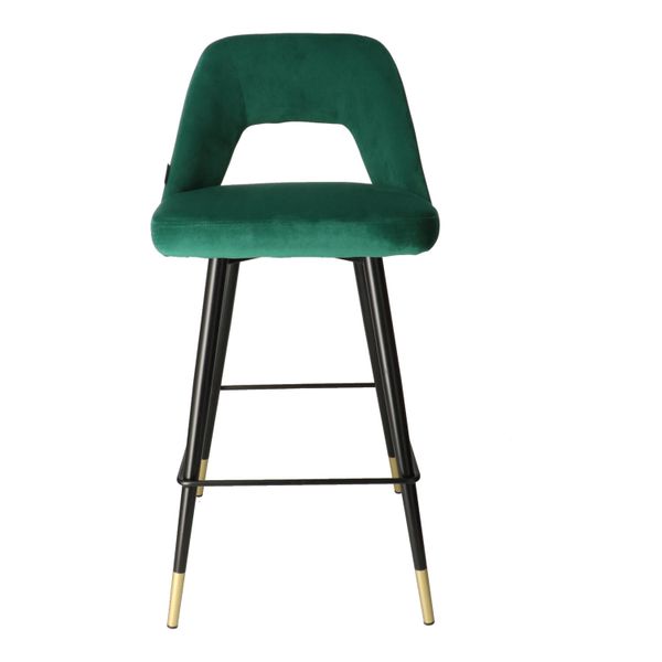 DL FANNY Zöld design Kárpitos beltéri bárszék