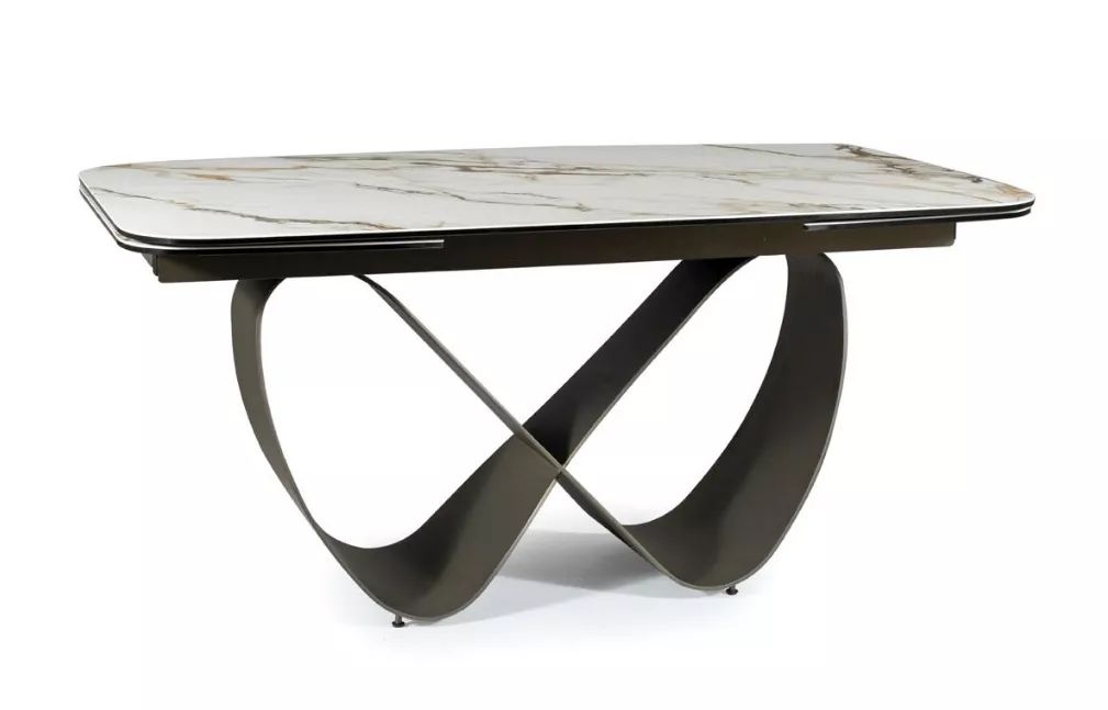 SI DESTINY Fehér design Beltéri komplett asztal