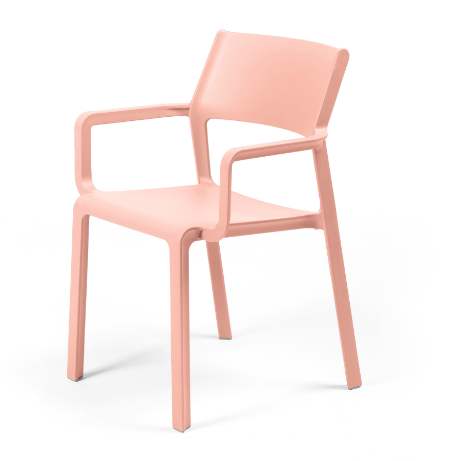 NARDI TRILL ARMCHAIR Rózsaszín minimalista Műanyag kültéri szék