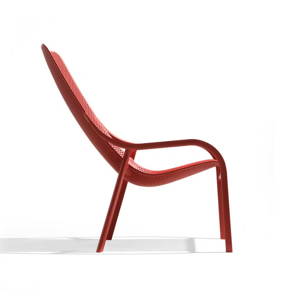 NARDI NET LOUNGE Piros design Műanyag kültéri szék