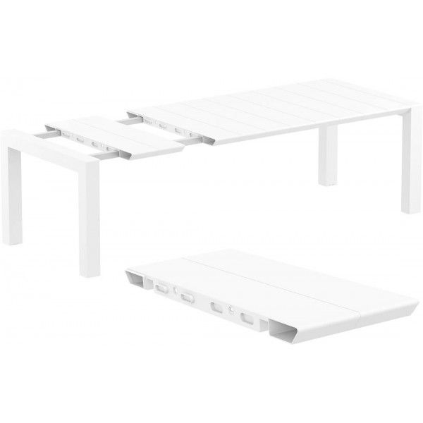 ST LAS Fehér minimalista Kültéri komplett asztal