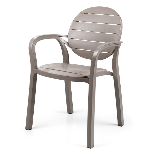 NARDI PALMA Taupe modern Műanyag kültéri szék