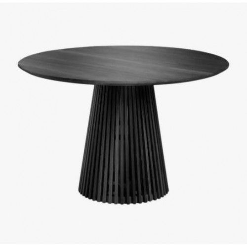 K JEANETTE Fekete design Beltéri komplett asztal