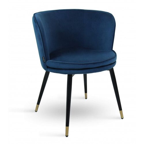 DL FULLMOON Kék elegáns Kárpitos beltéri szék