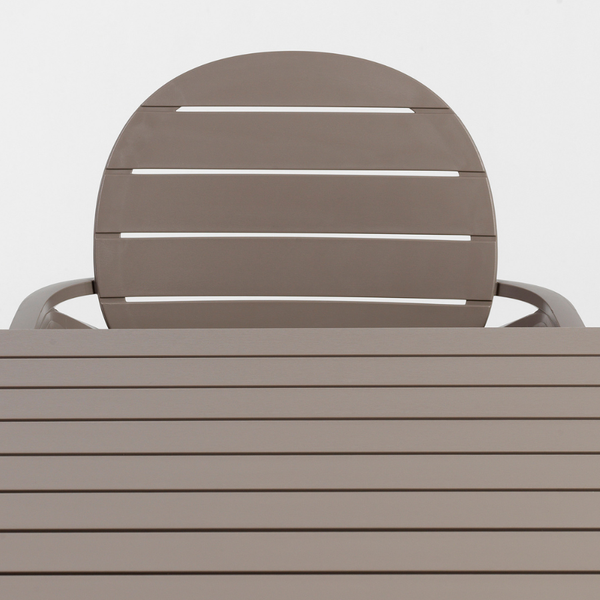 NARDI PALMA Taupe modern Műanyag kültéri szék