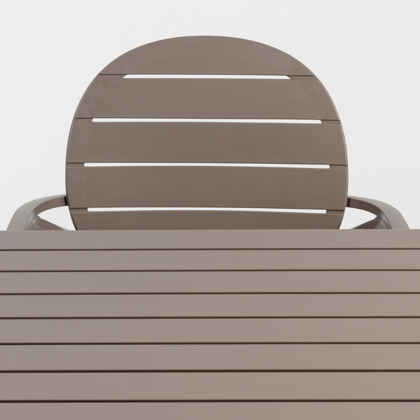 NARDI PALMA Taupe modern Műanyag kültéri szék