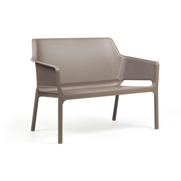 NARDI NET BENCH Taupe modern Kültéri pad