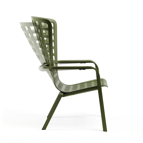 NARDI FOLIO Zöld design Műanyag kültéri szék