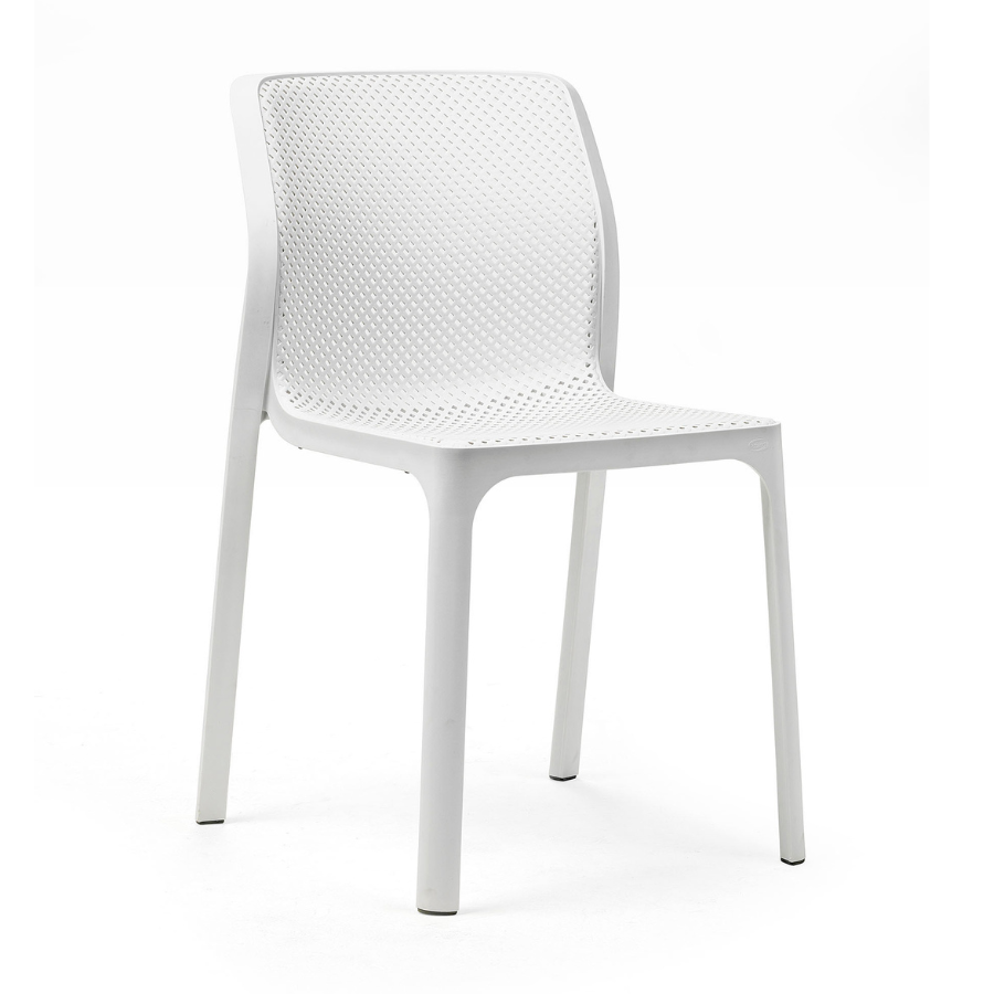 NARDI BIT Fehér minimalista Műanyag kültéri szék