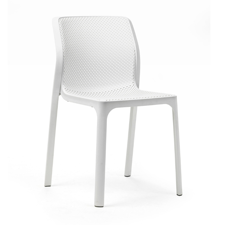 NARDI BIT Fehér minimalista Műanyag kültéri szék