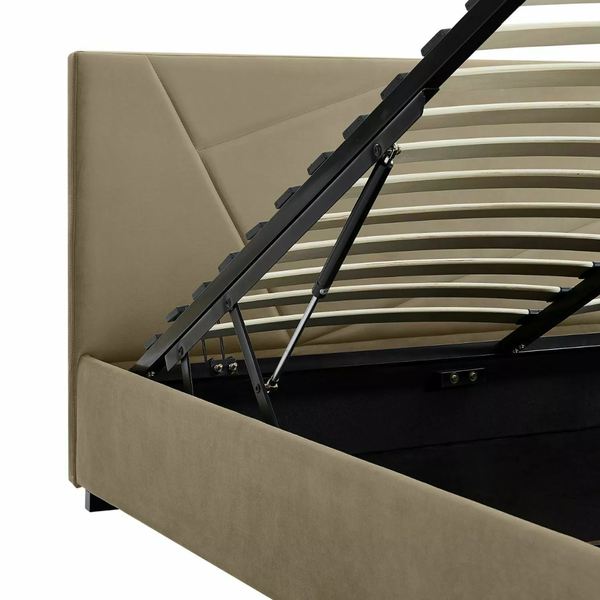 SI MONTANA 140X200 Bézs design Kárpitos ágy