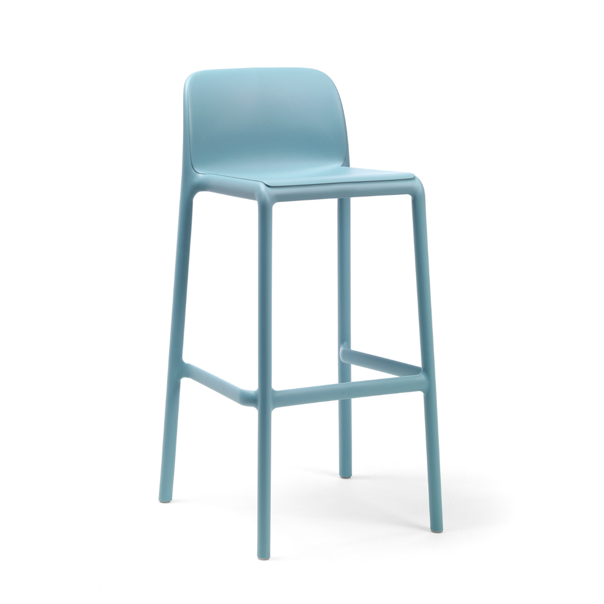 NARDI FARO Világoskék design Műanyag kültéri bárszék