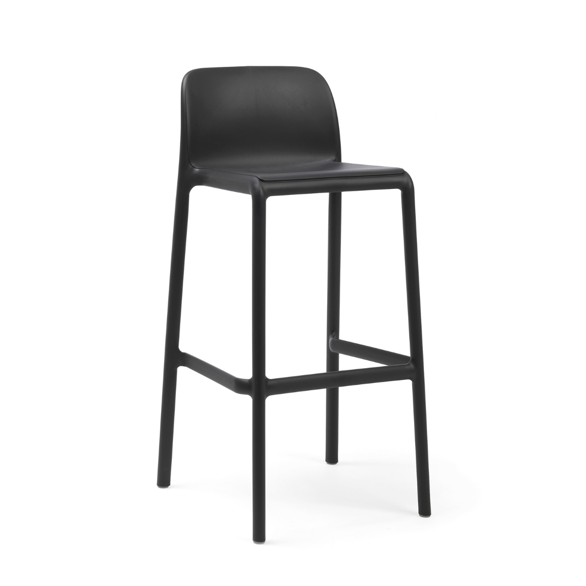 NARDI FARO Antracit design Műanyag kültéri bárszék