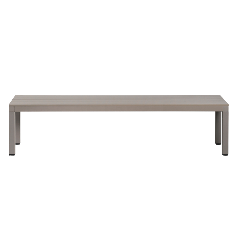 NARDI RIO BENCH ALU Taupe minimalista Pad