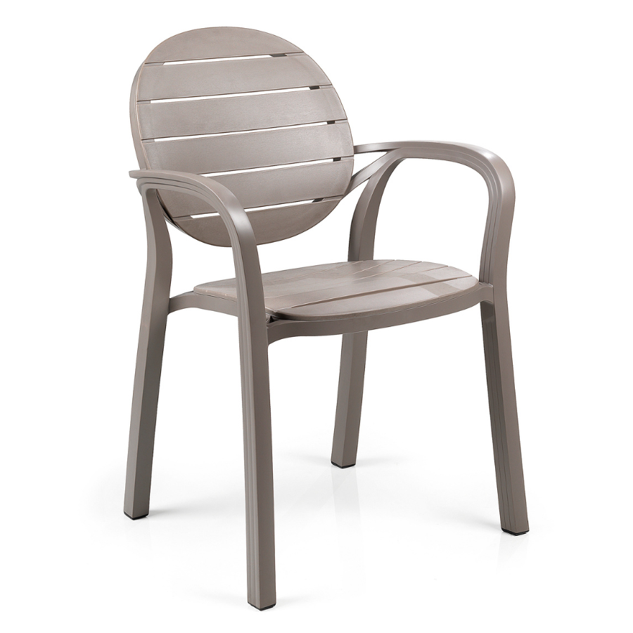 NARDI PALMA Taupe modern Műanyag kültéri szék