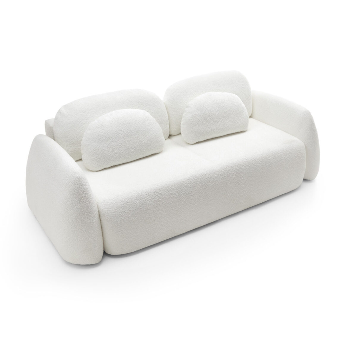 PZ RUBY Fehér design Ágyazható kanapé