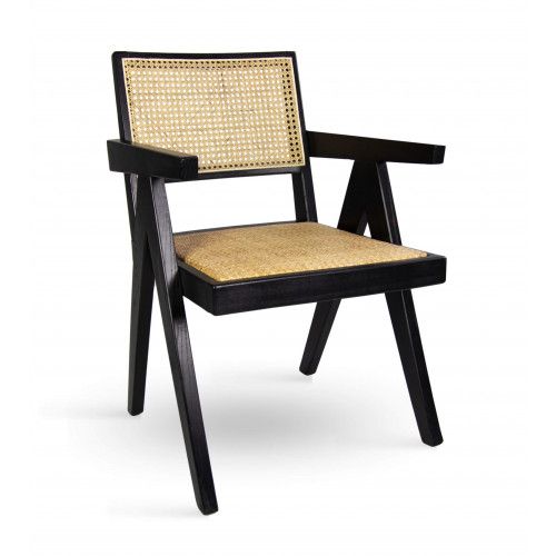 DL DOPPIO Fekete vintage Fa beltéri szék