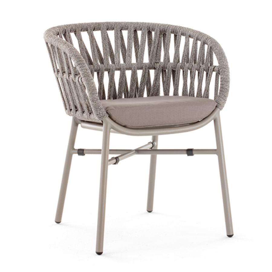 GR TAHITI Taupe design Polirattan kültéri szék