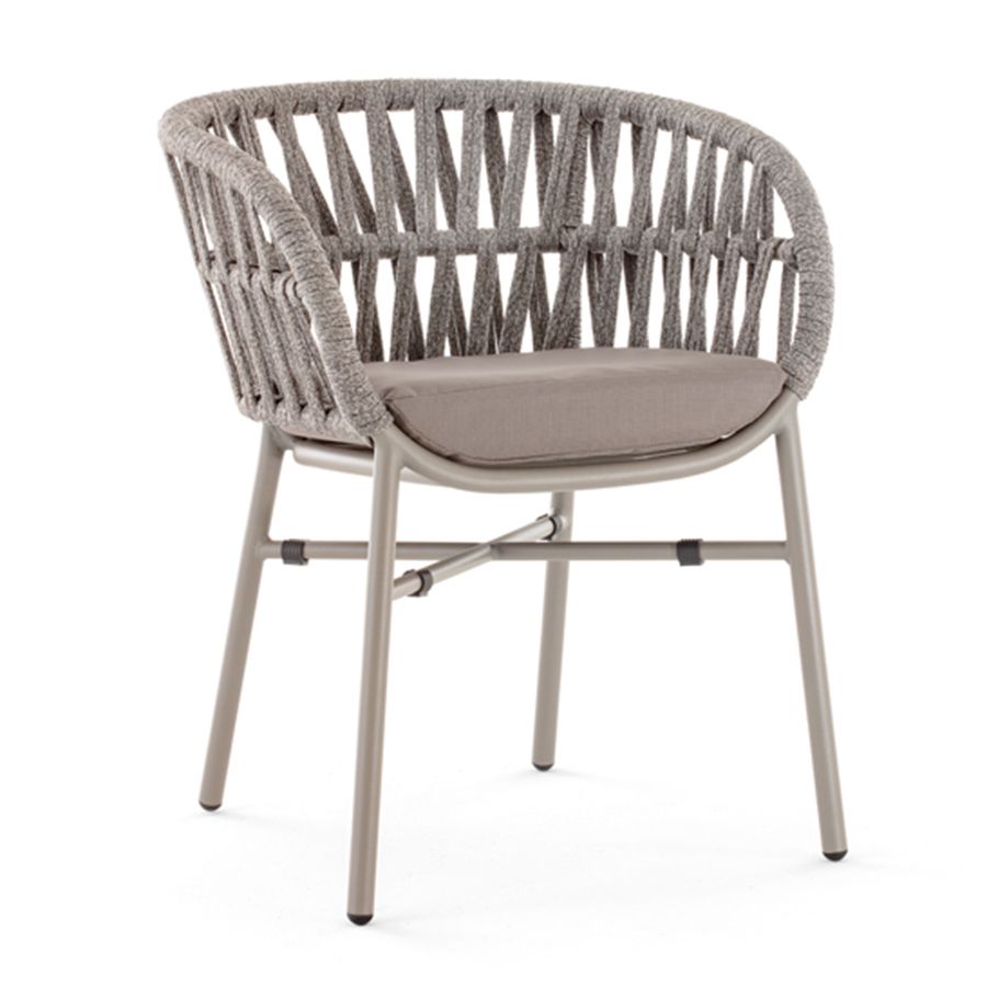 GR TAHITI Taupe design Polirattan kültéri szék