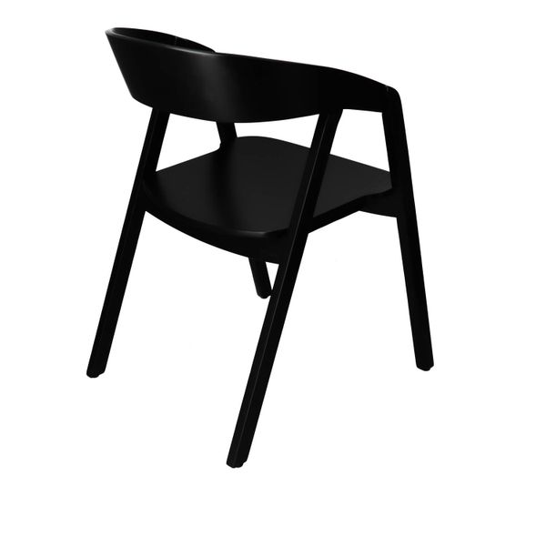 IC MOL POLLY Fekete design, klasszikus Fa beltéri szék