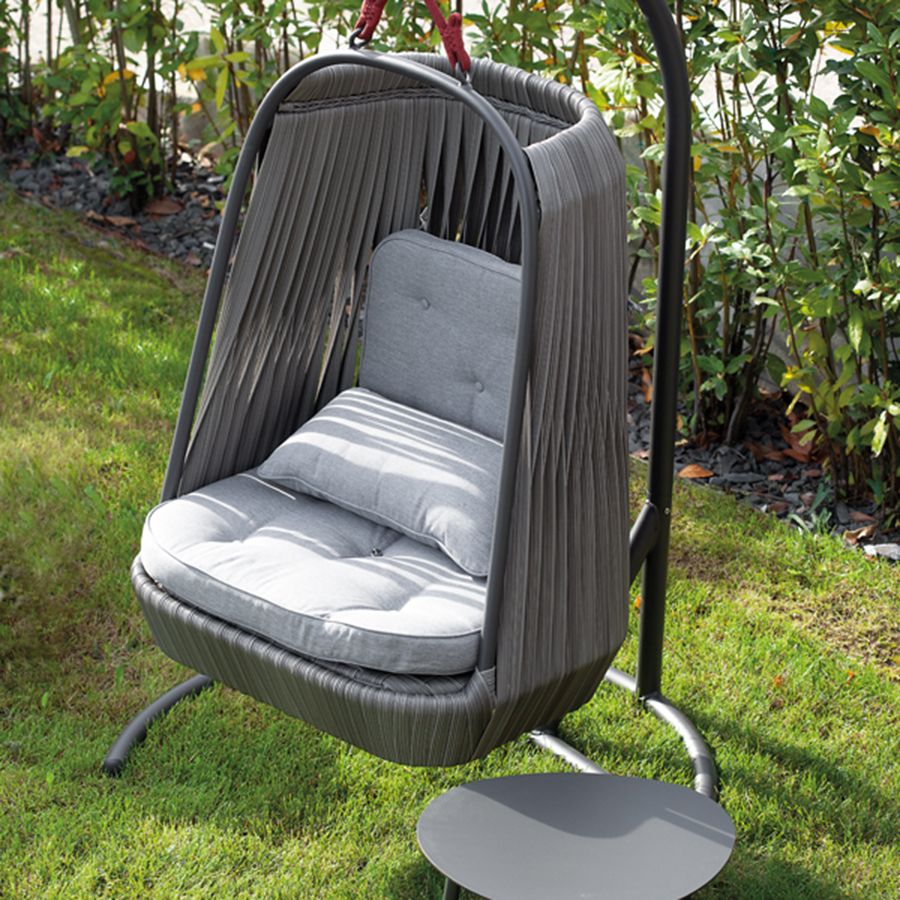 GR WIND Szürke design Kültéri függő fotel