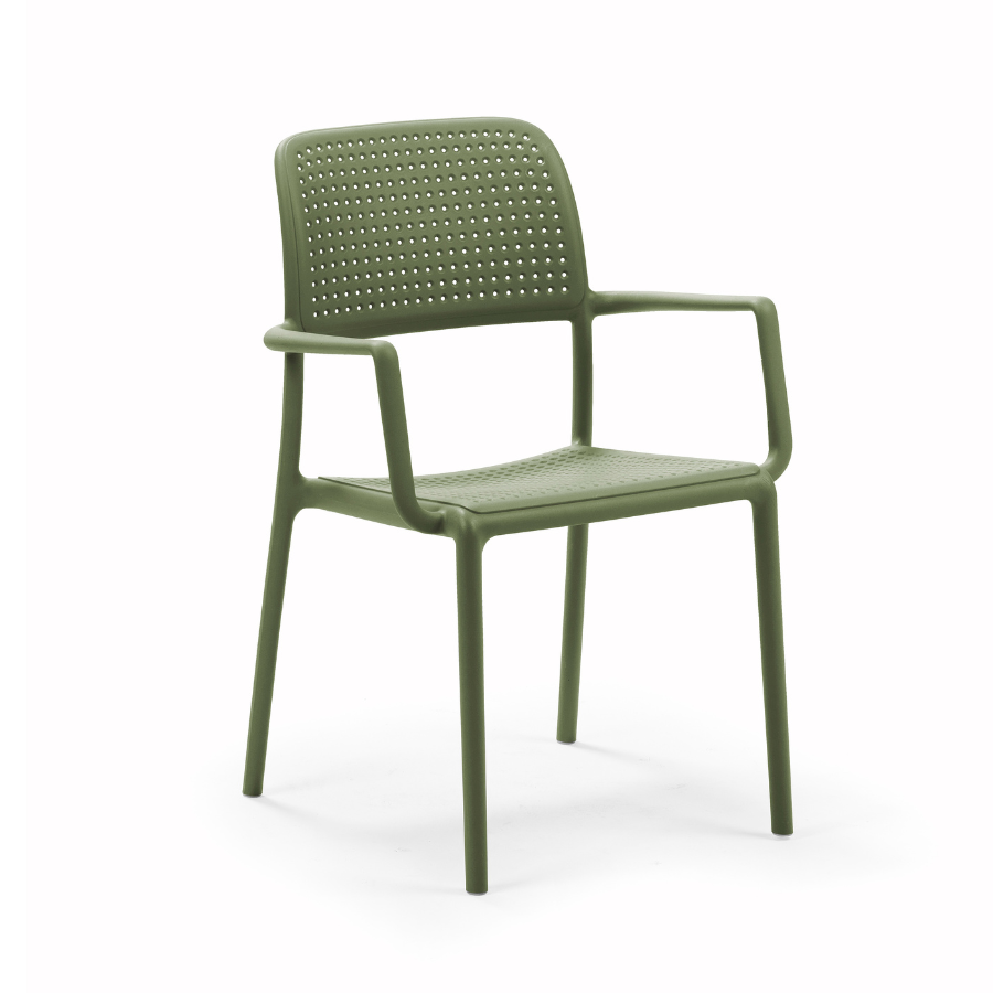 NARDI BORA Zöld klasszikus Műanyag kültéri szék