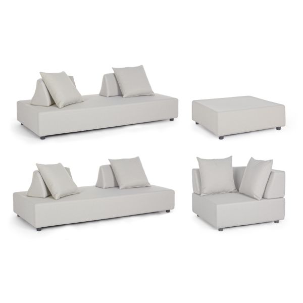BT PEPPER Bézs modern Kültéri lounge szett